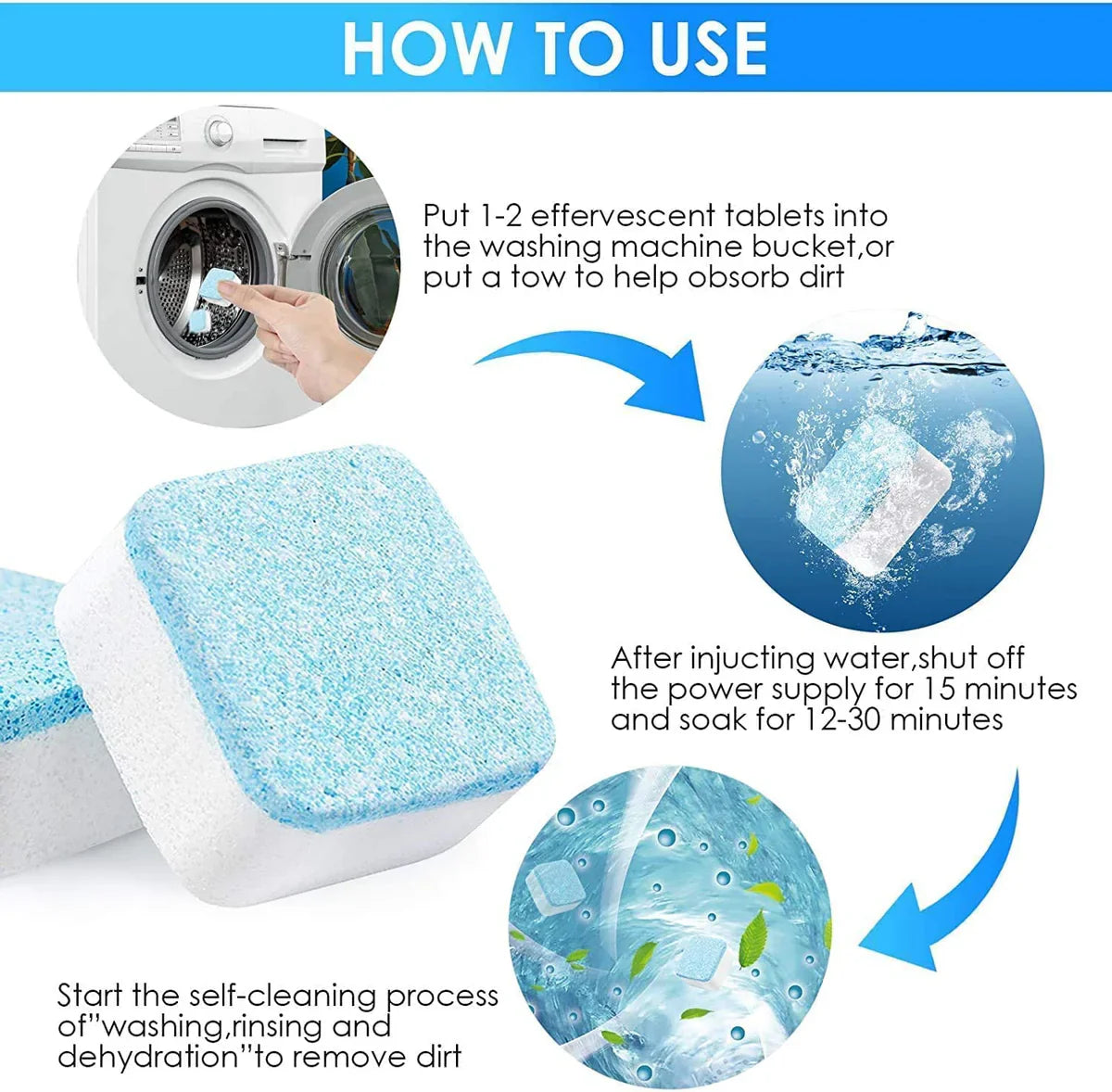 Washing Machine Deep Cleaning Tablets (Limited Stock ๐ฅ๐ฅ)